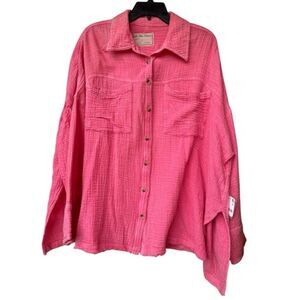 Free People- We The Free Gauze Top - M